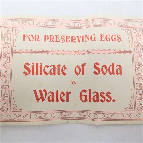 Antique Peter Leech and Son Silicate of Soda wrapper