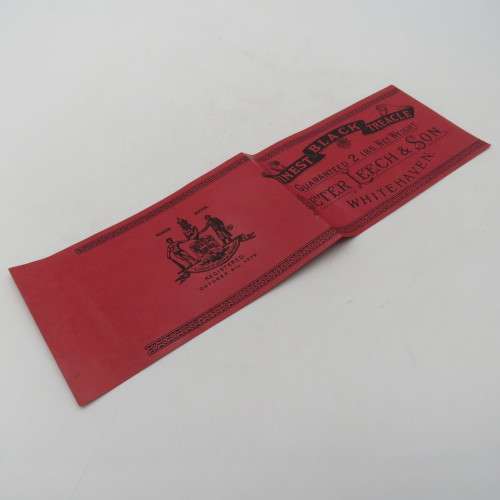 Antique Peter Leech and Son black Treacle label