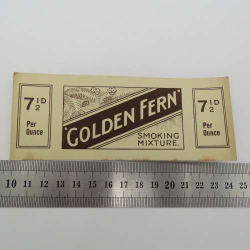 Golden Fern vintage smoking mixture cover