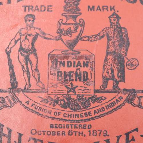 Antique Peter Leech and Son coffee tin label