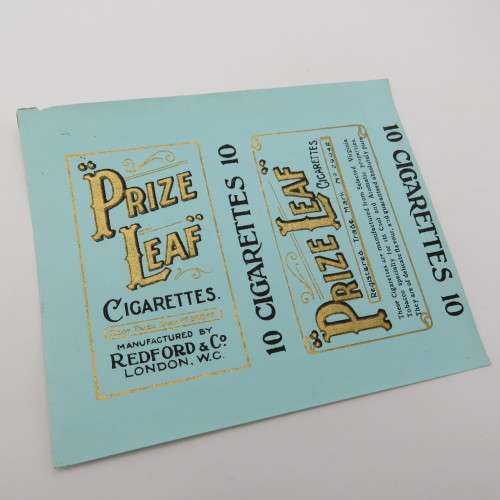 Vintage Price Leaf cigarettes label - Excellent condition