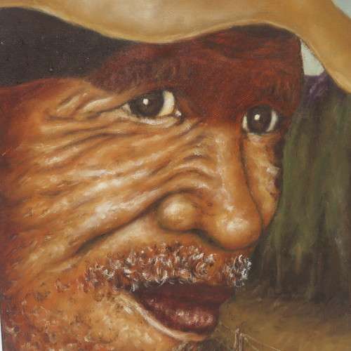 Blocked oil painting by R Philander