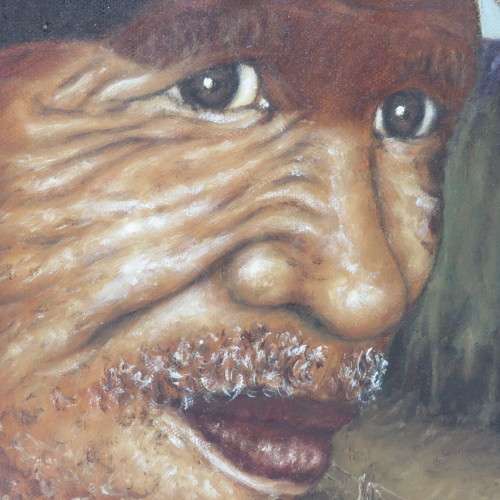 Blocked oil painting by R Philander
