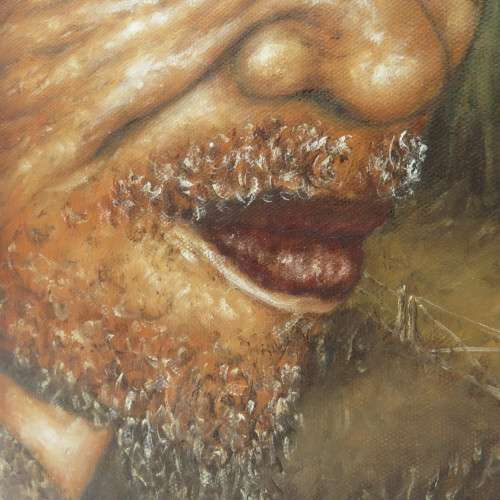 Blocked oil painting by R Philander