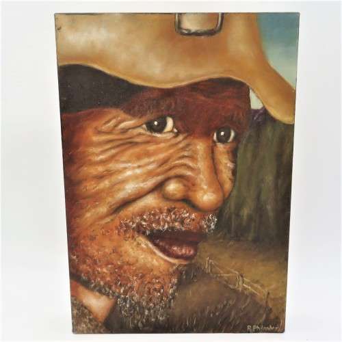 Blocked oil painting by R Philander