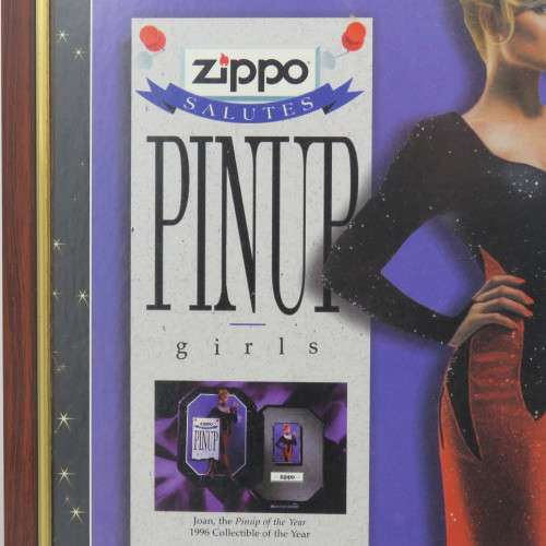 Zippo pinup girls framed advert