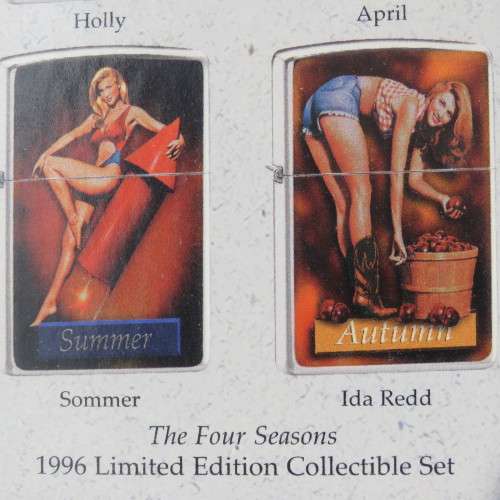 Zippo pinup girls framed advert