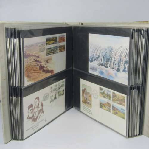 First Day Cover album with about 140 items South Africa and Africa