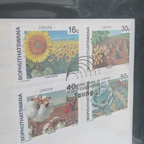 First Day Cover album with about 110 First Day Covers and Cards - Baphuthatswana, South Africa