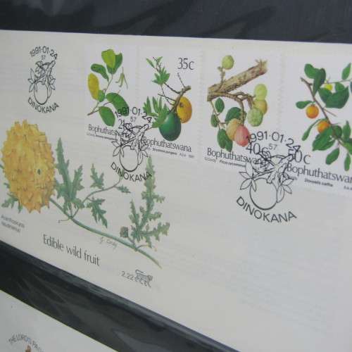 First Day Cover album with about 110 First Day Covers and Cards - Baphuthatswana, South Africa