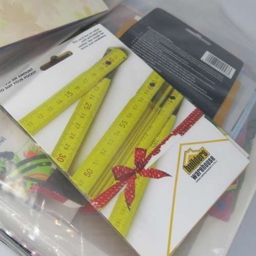 Gift Cards collection with hundreds of gift cards in folder
