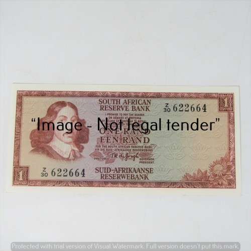 TW de Jongh 2nd Issue R1 replacement note Z30 - 622664 - uncirculated