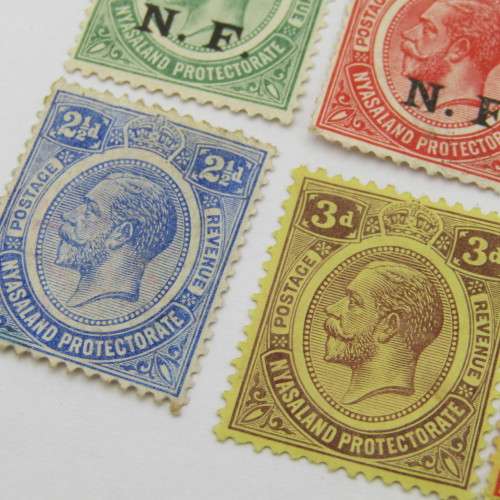 Nyasaland  Protectorate 1d to 6d - mounted mint plus 2 x NF stamps
