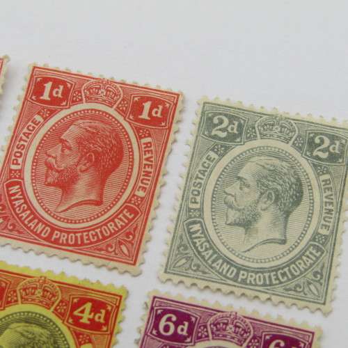 Nyasaland  Protectorate 1d to 6d - mounted mint plus 2 x NF stamps