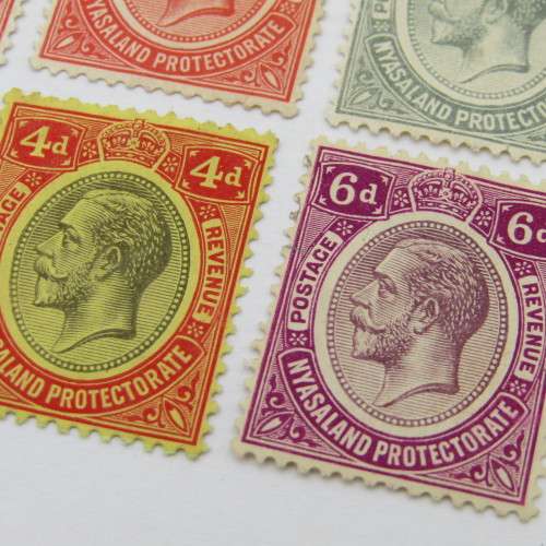 Nyasaland  Protectorate 1d to 6d - mounted mint plus 2 x NF stamps