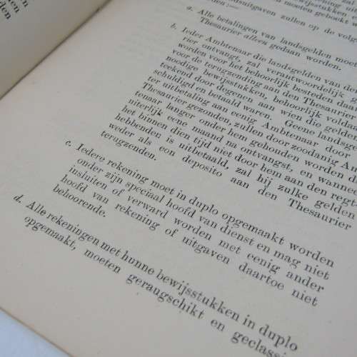 General Instruction om keeping and submitting accounts for the ZAR 1887 - Dutch / AFR
