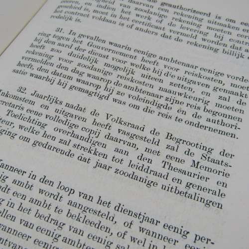 General Instruction om keeping and submitting accounts for the ZAR 1887 - Dutch / AFR