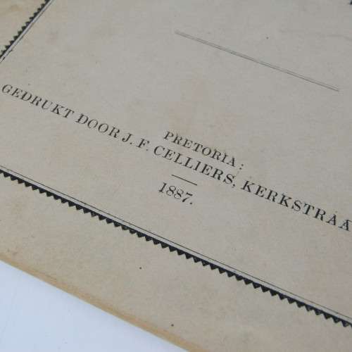 General Instruction om keeping and submitting accounts for the ZAR 1887 - Dutch / AFR