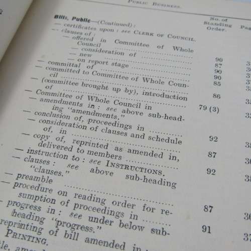 Standing rules and orders of the Legislative Council - Orange River Colony 1908
