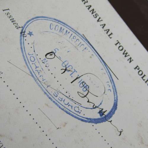Transvaal Town Police Code 1904 - The Police Regulation Proclamation (no 15 of 1901)
