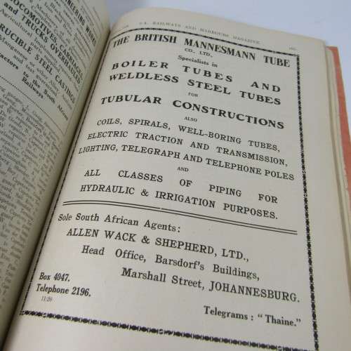 South African Railways and Harbor magazine January 1920