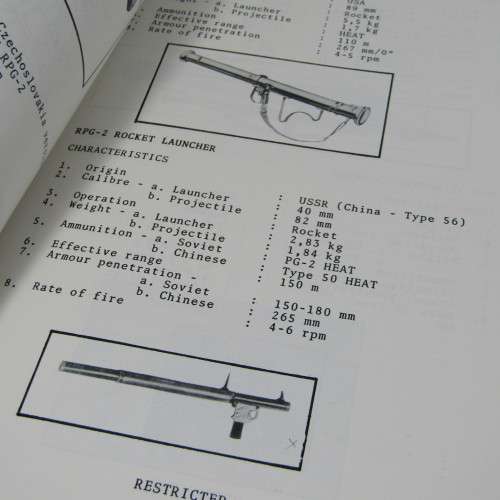 Bush War 1984 original Ken jou Vyand handbook signed by the brigadier Chief of army intelligence