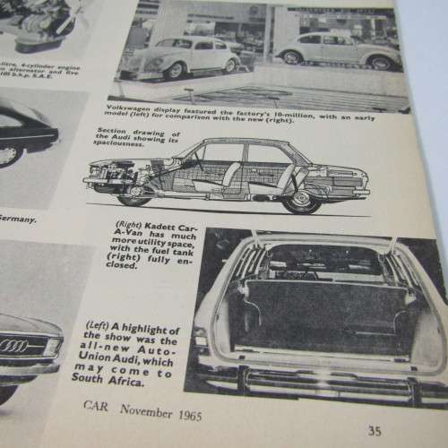 Vintage Car Magazine - November 1965 - excellent condition