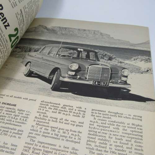 Vintage Car Magazine - August 1966 - excellent condition