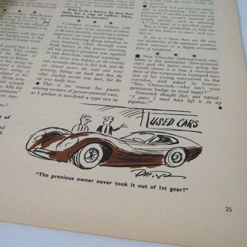 Vintage Car Magazine - August 1966 - excellent condition