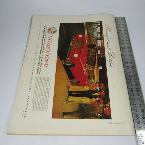Vintage Car Magazine - January 1966 - excellent condition
