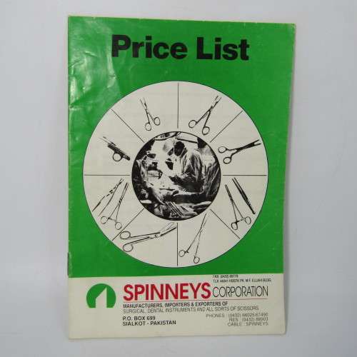 Vintage dental and surgical catalogue and price list - 4 books