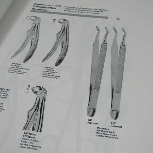Vintage dental and surgical instrument catalogues