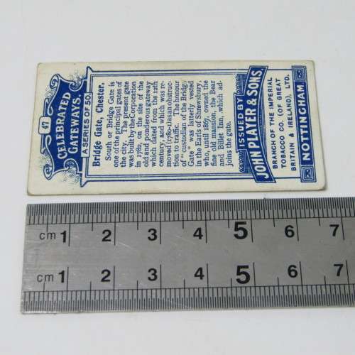 1909 John Player and Sons cigarette cards - Celebrating Gateways No. 1 to 50