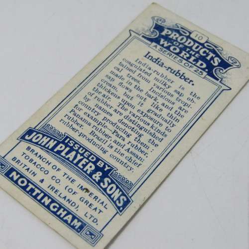 1911 / 1928 John Player and Sons cigarette cards - Products of the world No. 1 to 25