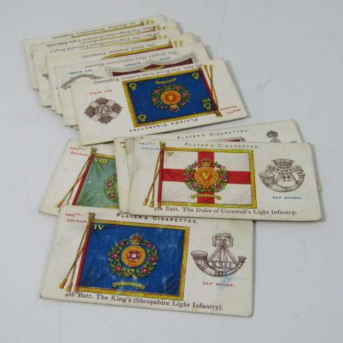 1924 John Players cigarette cards - Banners and Cap badges - full set of 50