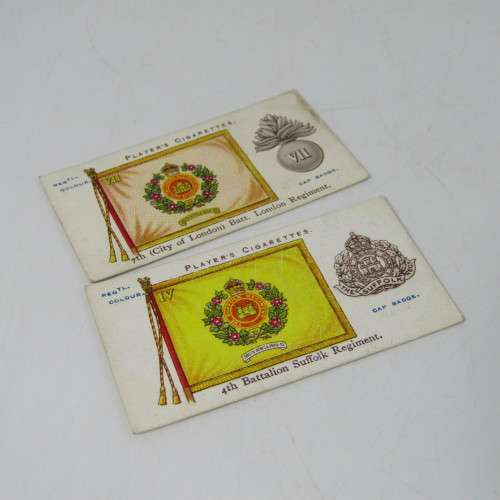 1924 John Players cigarette cards - Banners and Cap badges - full set of 50