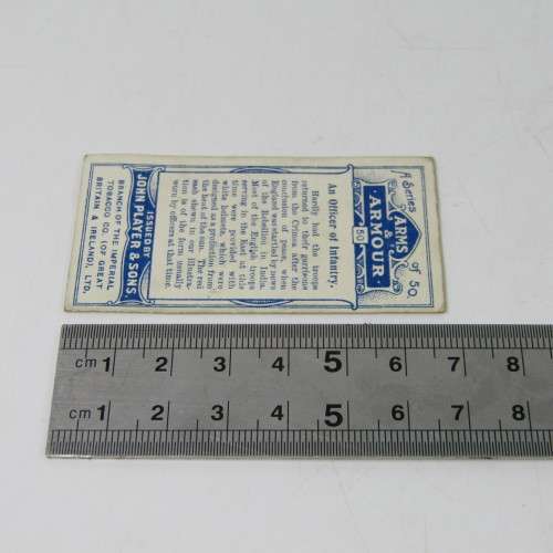 1909 John Players and Sons cigarette cards - Arms and Armour - No. 1 to 50