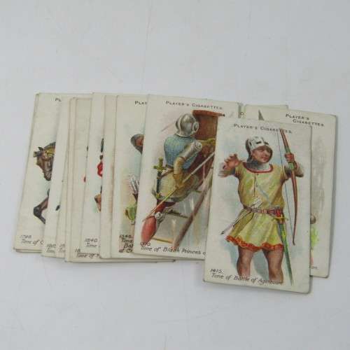 1909 John Players and Sons cigarette cards - Arms and Armour - No. 1 to 50