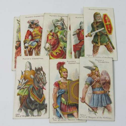 1909 John Players and Sons cigarette cards - Arms and Armour - No. 1 to 50
