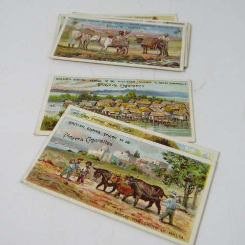 1904 British Empire series John Players and Sons cigarette cards - No. 1 to 50