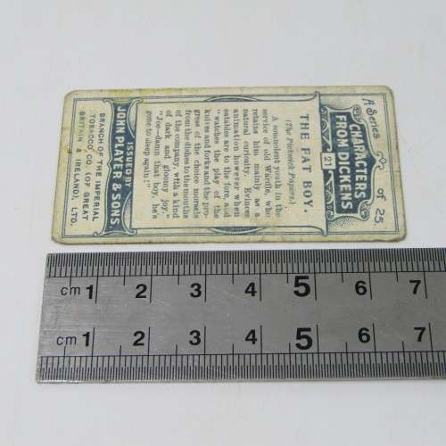 1912 John Players and Sons cigarette cards - Caracters from Dickens - No. 1 to 25