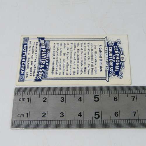 1911 John Players and Sons cigarette cards - Ceremonial and Court - No. 1 to 25