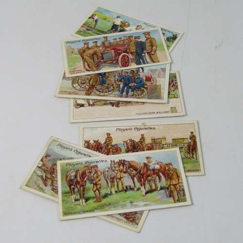 1910 John Players and Sons cigarette cards - Army Life - No. 1 to 25