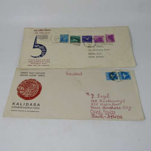 Lot of 9 India First Day Covers 1950`s