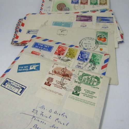 Lot of 32 Israel Postal and First Day Covers dated between 1950 and 1962