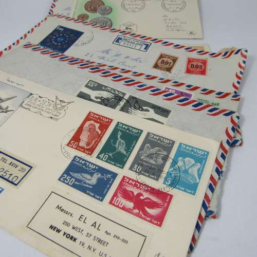 Lot of 32 Israel Postal and First Day Covers dated between 1950 and 1962