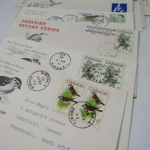 Lot of 15 First Day Covers with birds - excellent lot