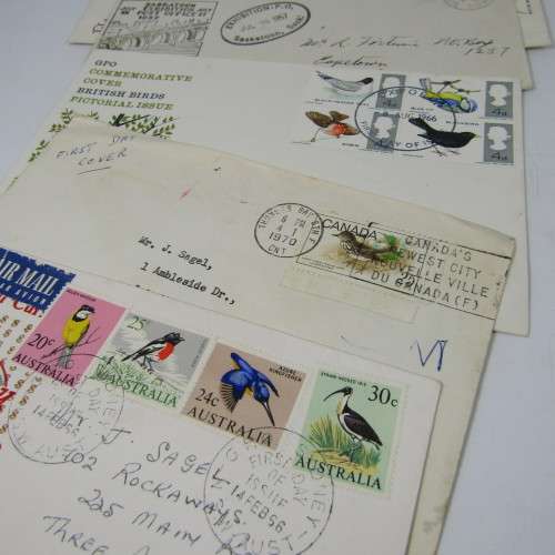 Lot of 15 First Day Covers with birds - excellent lot