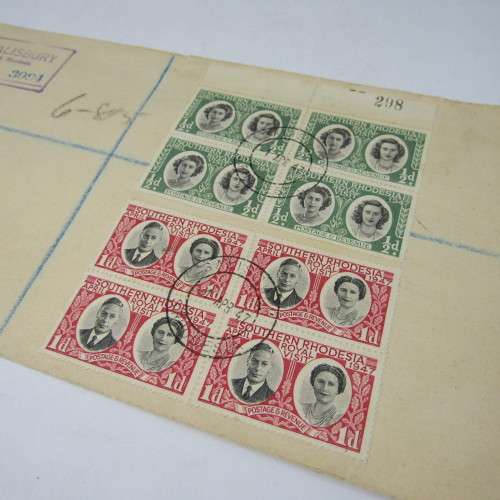 Lot of 14 Southern Rhodesia and Nyasaland Postal /  First Day Covers