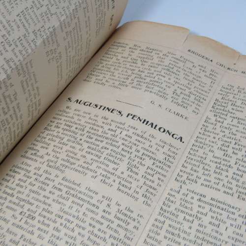 July 1922 copy of the Rhodesia Church magazine